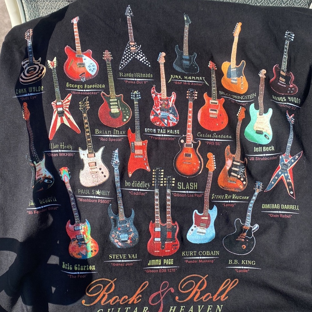 Taboo Rock and Roll Guitar Heaven Shirt X-Large